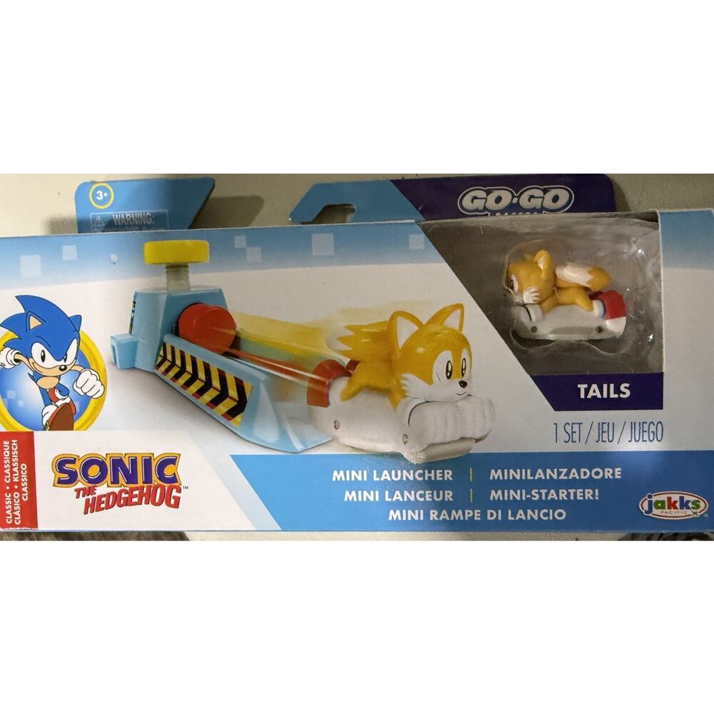 Sonic The Hedgehog Go Go Racers Classic Sonic Mini Launch Sonic Racer TAILS NEW